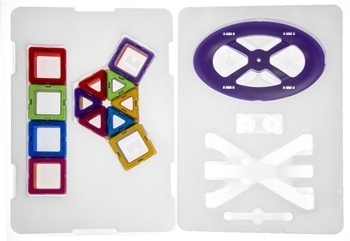 Магнітний конструктор Magplayer, 46 елементів (MPB-46) - Pampik - 3