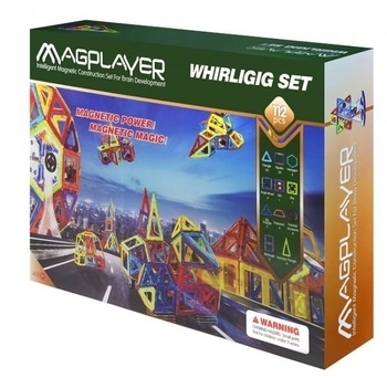Магнітний конструктор Magplayer, 112 елементів (MPB-112) - Pampik