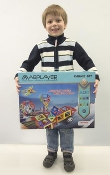 Магнитный конструктор Magplayer, 72 элемента (MPB-72) - Pampik - 4