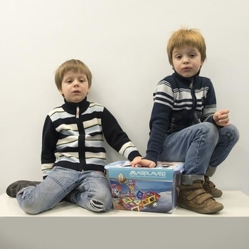 Магнитный конструктор Magplayer, 88 элементов (MPT-88) - Pampik - 5