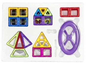 Магнітний конструктор Magplayer, 112 елементів (MPB-112) - Pampik - 2