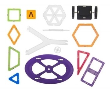 Магнітний конструктор Magplayer, 118 елементів (MPT-118) - Pampik - 2