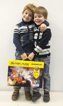 Магнитный конструктор Magplayer, 62 элемента (MPB-62) - Pampik - 4