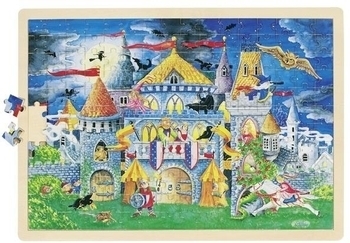 Пазл дерев'яний Goki Час казок, 192 елемента (57949G) - Pampik