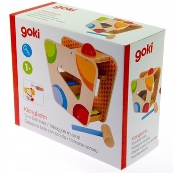Сортер с молоточком Goki Музыкальный шар (58521) - Pampik