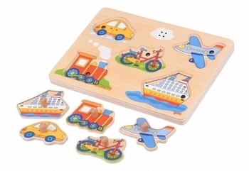 Пазл звуковий Goki Транспорт (57519G) - Pampik - 2