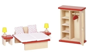 Набор для кукол Goki Мебель для спальни, 11 предметов (51715G) - Pampik