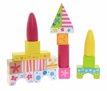 Конструктор дерев'яний Goki Susibelle маленький, 50 елементів (58499) - Pampik