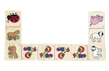 Настільна гра Goki Доміно з тваринами (WG090G) - Pampik