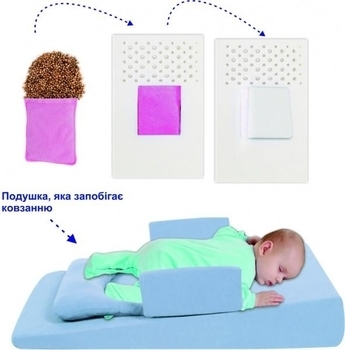 Багатофункціональний матрацик для новонароджених Sevi bebe з грілкою, блакитний (9021) - Pampik - 2