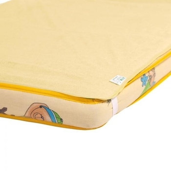 Наматрасник-пеленка 2 в 1 ЭКО ПУПС Classic, желтый, 80х60 см (КНАМ6080ж) - Pampik - 2