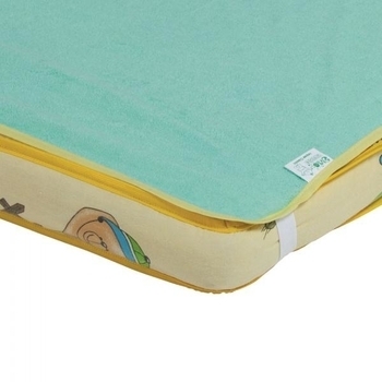 Наматрацник-пелюшка 2 в 1 ЕКО ПУПС Classic, зелений, 80х60 см (КНАМ6080з) - Pampik - 2