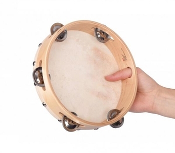 Музичний інструмент Goki Бубен, 5 дзвіночків (UC085G) - Pampik - 3