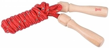 Скакалка Goki, красный (63917G-3) - Pampik