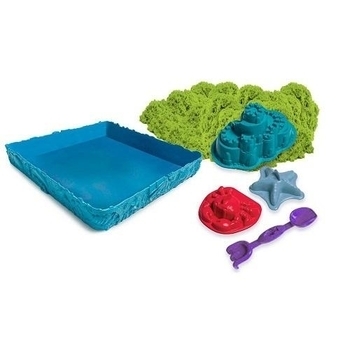 Набір піску для дитячої творчості Wacky-Tivities Kinetic Sand, зелений, 454 г (71402G) - Pampik - 3