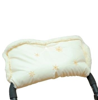 Муфта для коляски Модный карапуз на овчине, молочная (03-00438-3) - Pampik