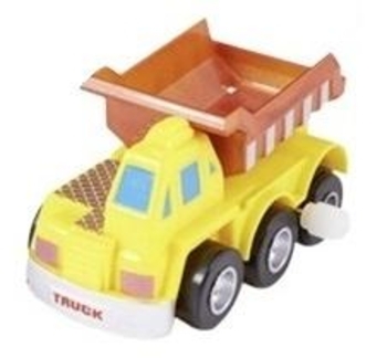 Заводна машинка Goki, жовтий, 9 см (13219G-2) - Pampik