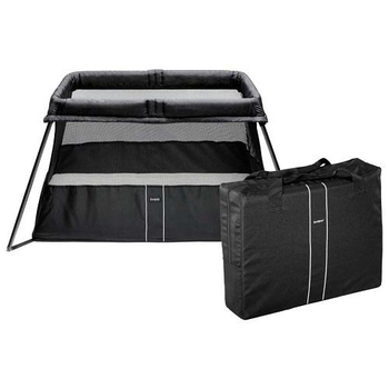 Складаний манеж-ліжко Babybjorn Light, чорний (40280) - Pampik - 2