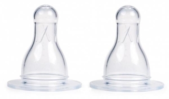 Соска силіконова Canpol Babies, кругла, для каші, 6+, 2 шт. (18/118) - Pampik