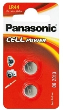 Батарейки Panasonic LR44 Bli, 2 шт. (LR-44EL/2B) - Pampik