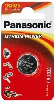 Батарейка Panasonic CR 2025 Bli 1 Lithium (CR-2025EL/1B) - Pampik