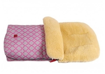 Конверт из натуральной овчины Kaiser Natura, розовый с орнаментом (65411337) - Pampik - 3