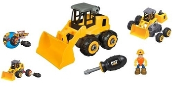 Игрушка-конструктор CAT Machine Maker Колесный погрузчик, 18 см (80905) - Pampik
