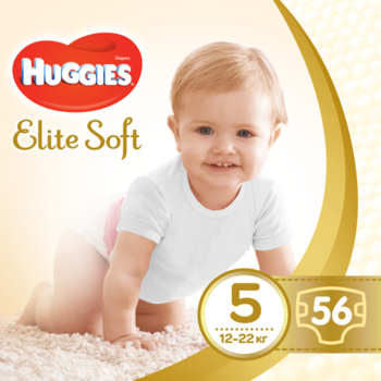 

Уценка. Подгузники Huggies Elite Soft 5 (12-22 кг), 56 шт