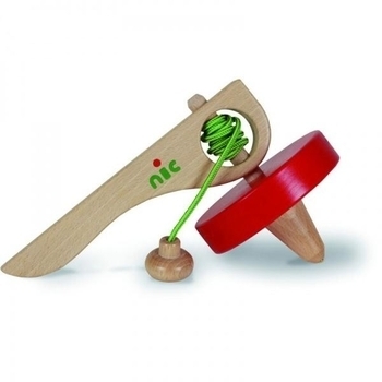 Развивающая игрушка NIC Юла, красный (NIC1582) - Pampik