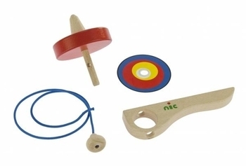 Развивающая игрушка NIC Юла, красный (NIC1582) - Pampik - 5