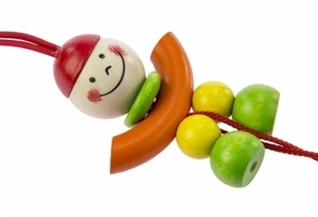 Кліпса для пустушки дерев'яна NIC Міккі (NIC61112) - Pampik - 3