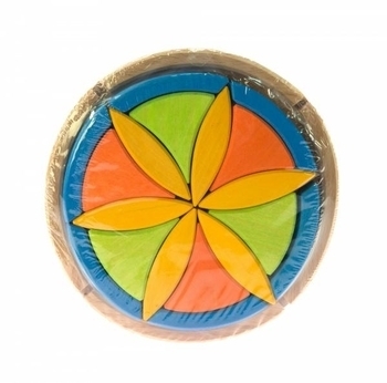 Конструктор дерев'яний NIC Квітка (NIC523062) - Pampik - 8