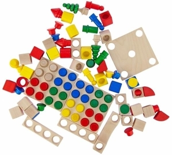 Конструктор деревянный NIC, 96 деталей (NIC2102) - Pampik - 5