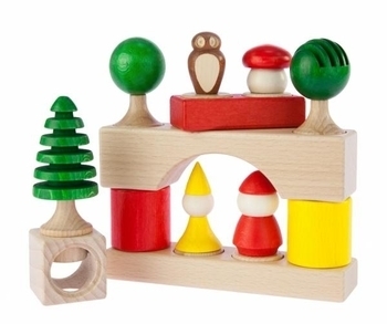 Конструктор дерев'яний NIC, 17 деталей (NIC2115) - Pampik - 2