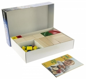 Конструктор дерев'яний NIC Кулькова дорога Розширений набір (NIC2182) - Pampik - 3