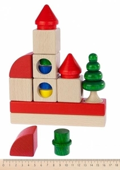 Конструктор деревянный NIC, 20 деталей (NIC2111) - Pampik - 3