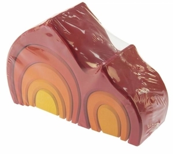 Конструктор дерев'яний NIC Будинок Габлі, червоний (NIC523020) - Pampik - 5