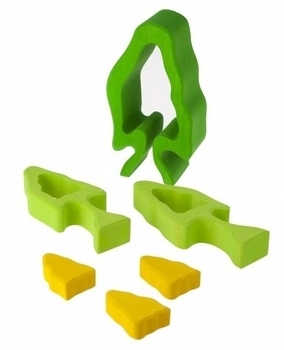 Конструктор дерев'яний NIC Зелене дерево (NIC523080) - Pampik - 5