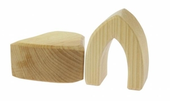 Маленький дерев'яний конструктор NIC, 17 деталей (NIC523284) - Pampik - 4