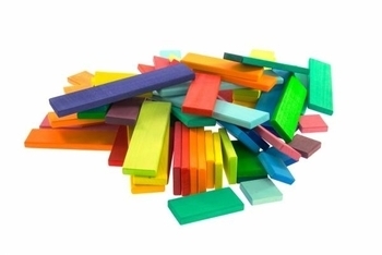 Конструктор дерев'яний NIC Будівельні пластини, 64 деталі (NIC523302) - Pampik - 3