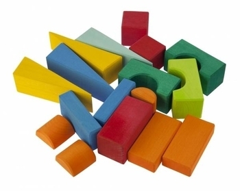 Конструктор дерев'яний NIC Тоскана з візком, 17 деталей (NIC523316) - Pampik - 5