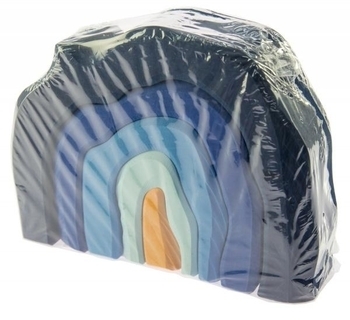 Конструктор дерев'яний NIC Печера, синій (NIC523323) - Pampik - 7