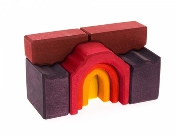 Конструктор деревянный NIC Все в замке, синий (NIC523268) - Pampik - 6