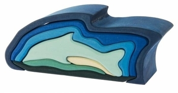 Конструктор дерев'яний NIC Дельфін (NIC523190) - Pampik