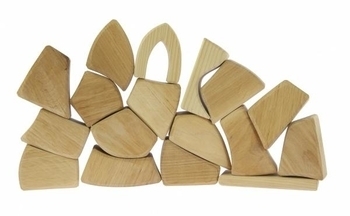 Маленький дерев'яний конструктор NIC, 17 деталей (NIC523284) - Pampik - 3