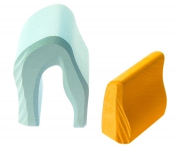 Конструктор дерев'яний NIC Печера, синій (NIC523323) - Pampik - 5