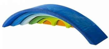 Конструктор дерев'яний NIC Міст, синій (NIC523331) - Pampik - 3