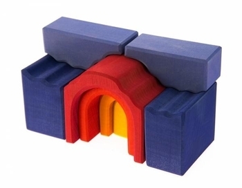 Конструктор дерев'яний NIC Все в замку, зелений (NIC523269) - Pampik - 2