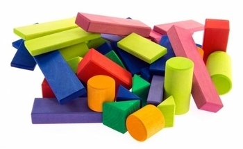 Великий дерев'яний конструктор NIC Прованс, 53 деталі (NIC523305) - Pampik - 5