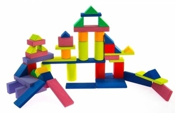 Великий дерев'яний конструктор NIC Прованс, 53 деталі (NIC523305) - Pampik - 3